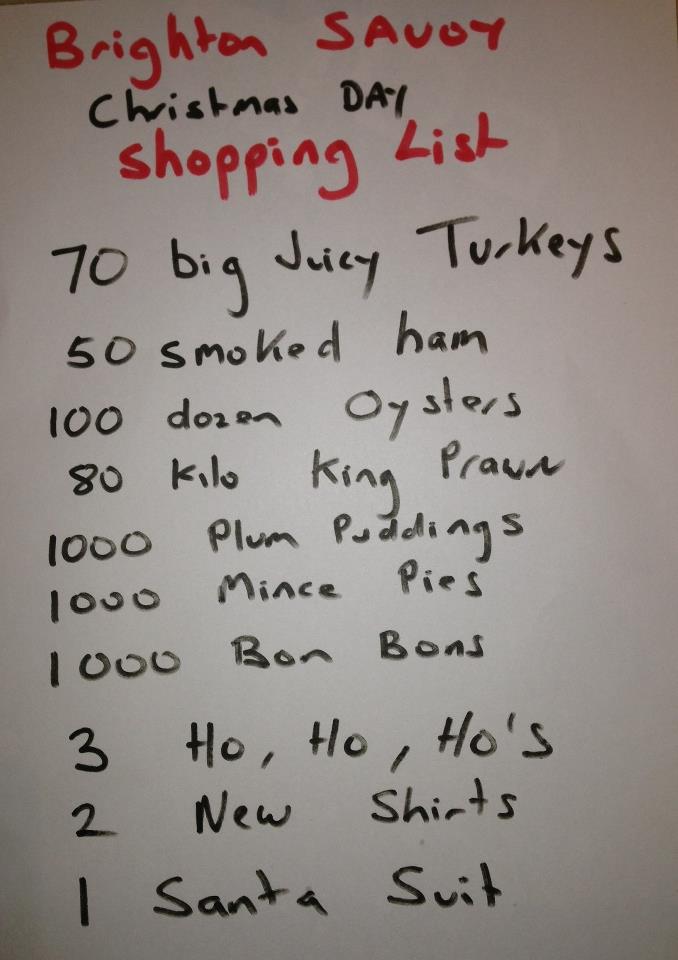 Christmas Shopping list