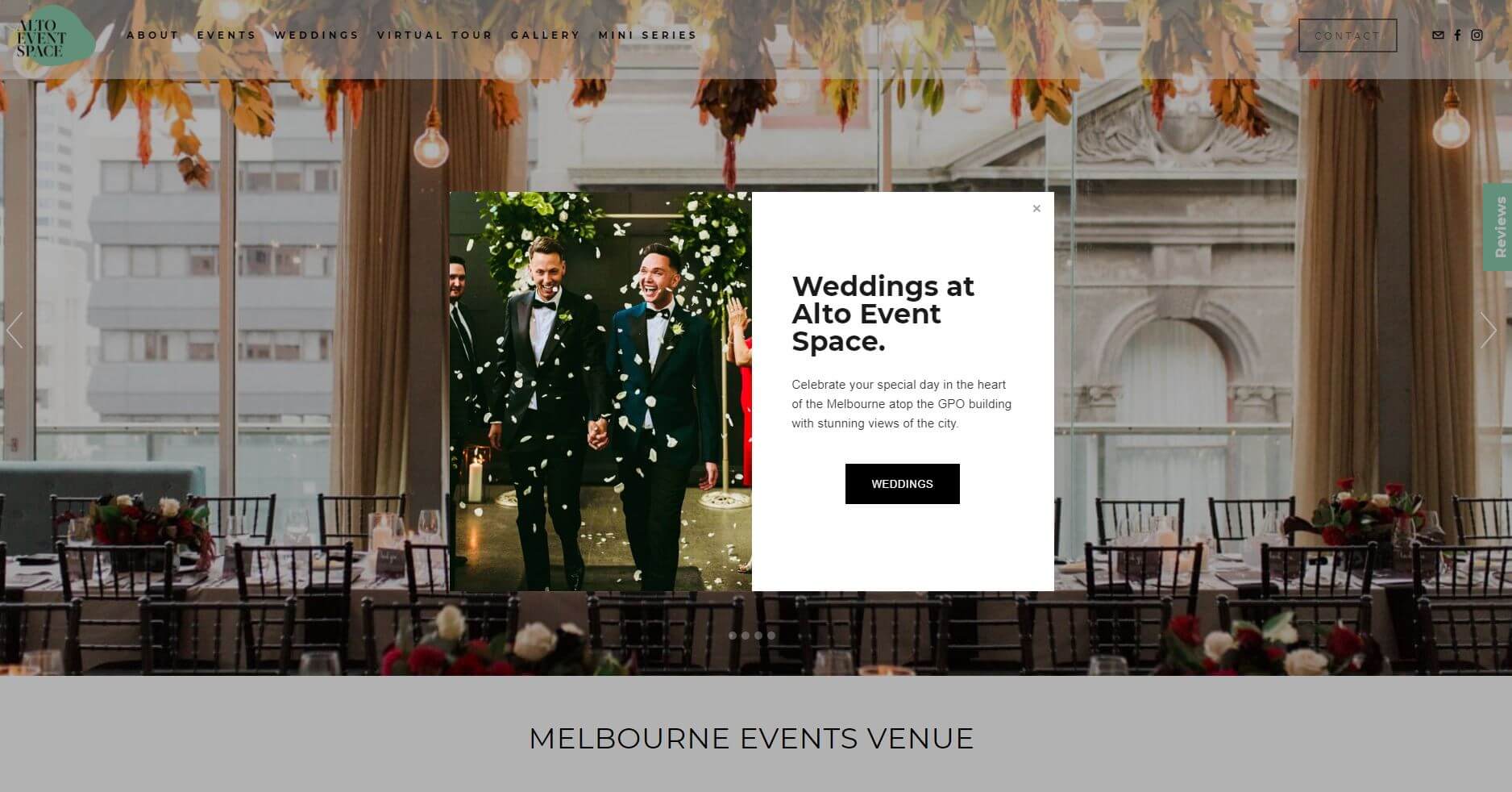 Alto Events Wedding Hire Melbourne