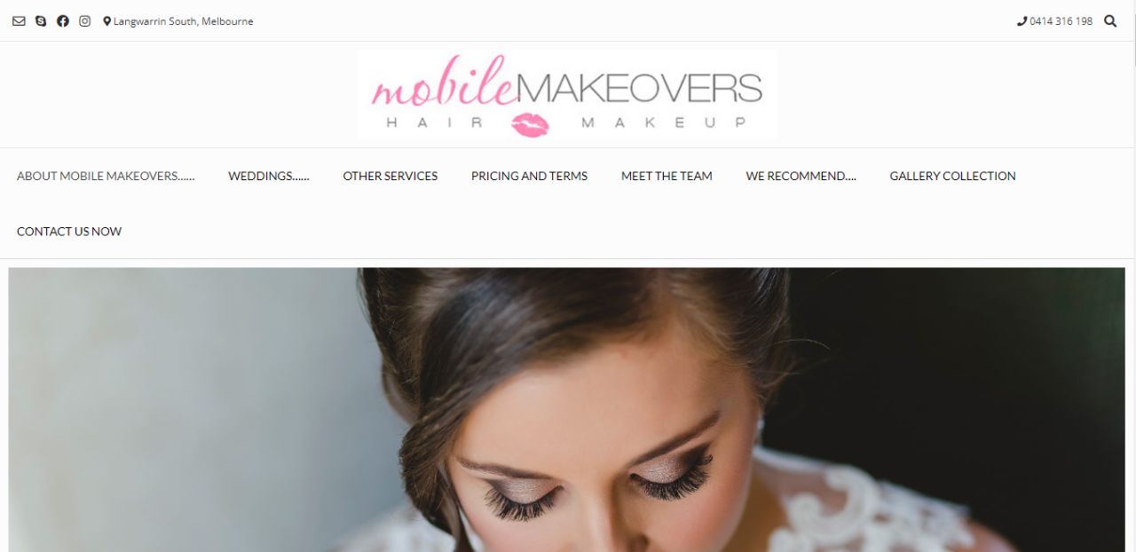 Mobile Makeovers Wedding & Bridal Beauty Salon In Melbourne